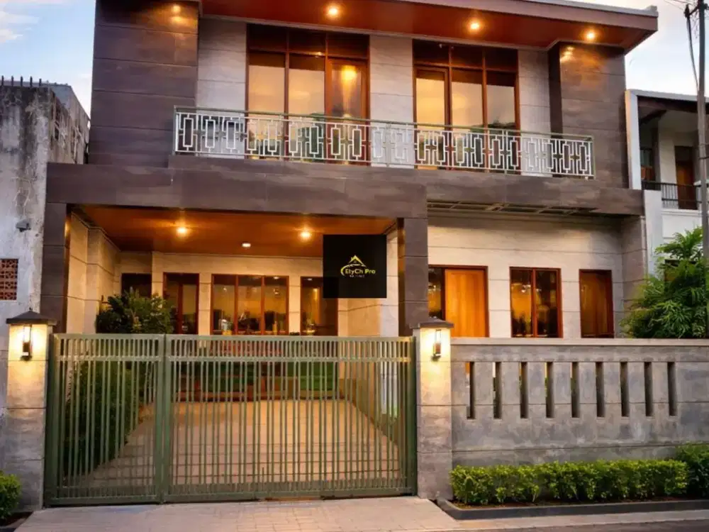 D42.Rumah Baru Mewah Tahap Finishing di kayu Putih Jakarta Timur