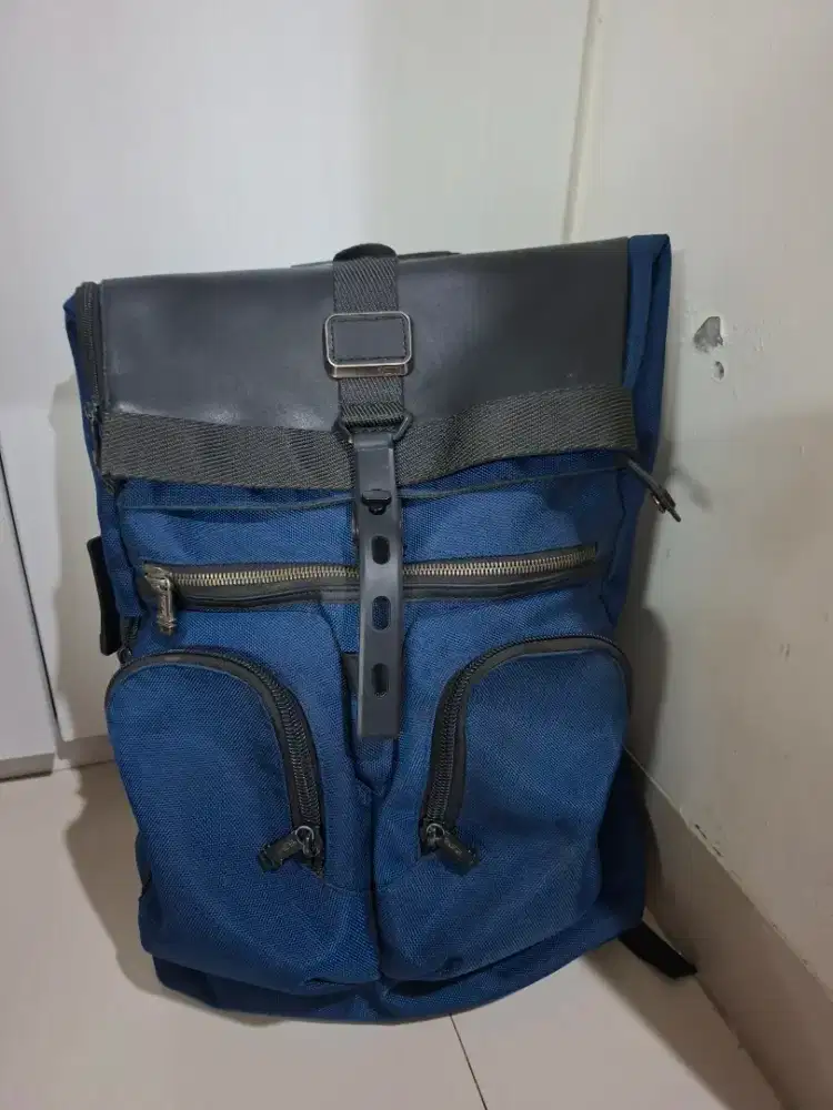 Tas Pria Backpack Tumi Alpha Bravo London Roll Top Original 100% Bagus