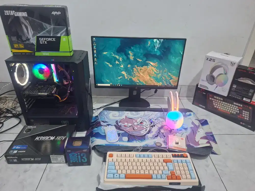 Pc Gaming Pc Fullset core i3 gen 9 Gtx 1650 no rtx 3060 rx 6600 xt