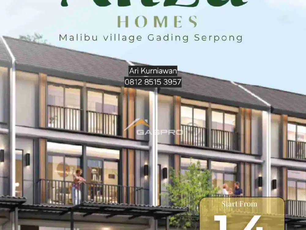 RUMAH 3LANTAI TYPE 6&7 1,4MAN DI GADING SERPONG 5 MENIT KE SUMMARECON MALL SERPONG
