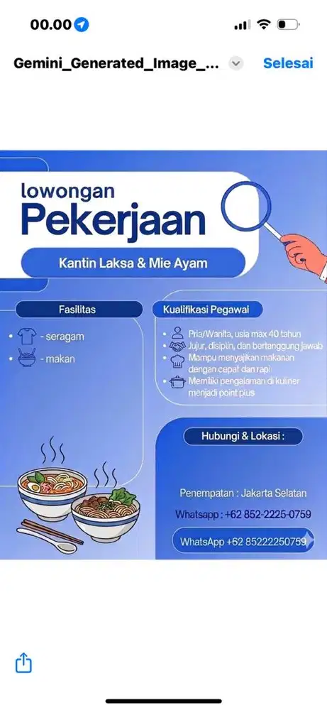 lowongan pekerjaan