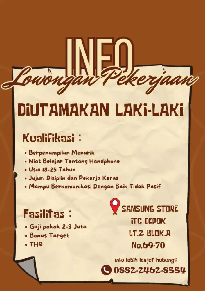 Lowongan kerja Depok
