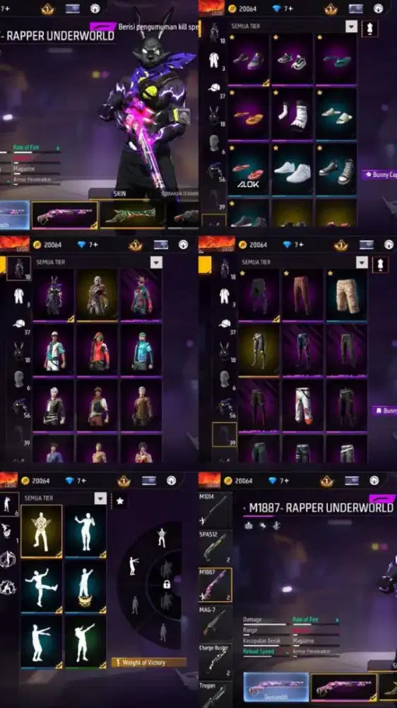 Ready stok akun ff polosan aman