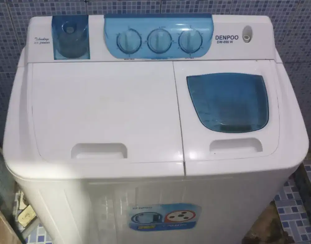 Mesin cuci Denpoo 8kg Mulus Normal