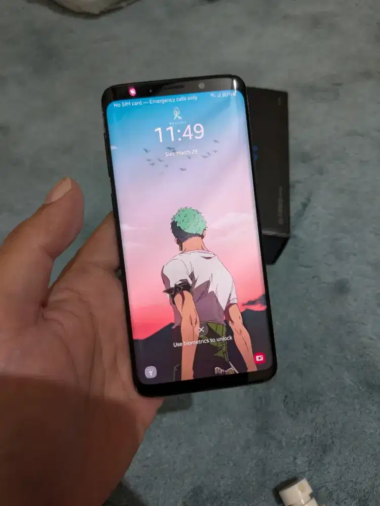 samsung s9 biasa regular 128gb black mulus like new