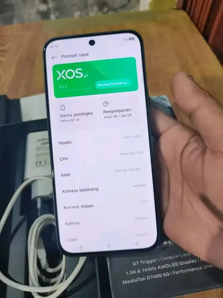 Infinix GT 30 5G ram 8+8/256 RGB
