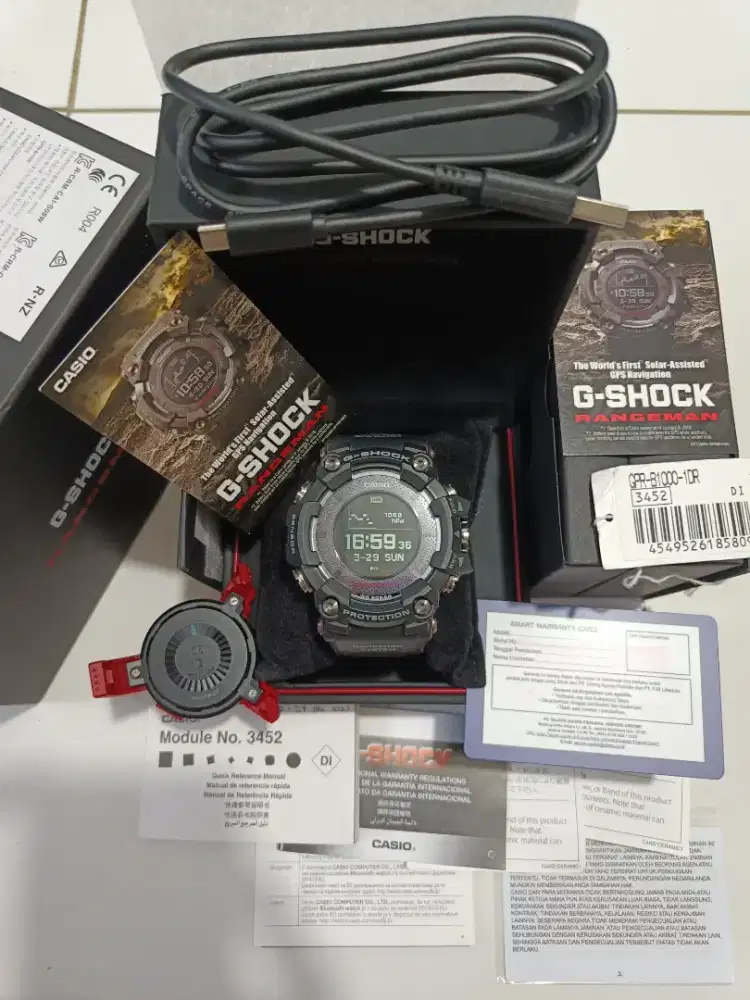 Casio G-Shock GPR-B1000-1DR Rangeman original bekas sangat bagus full