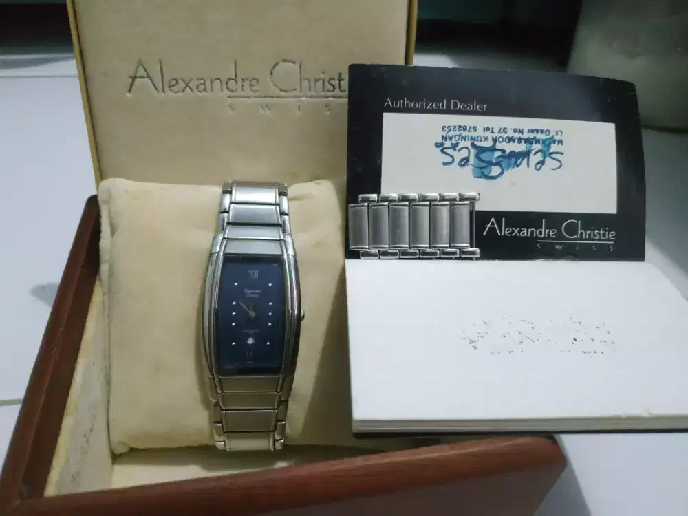 Jam tangan Alexandre Christie unsex ori mulus lengkap kondisi hidup