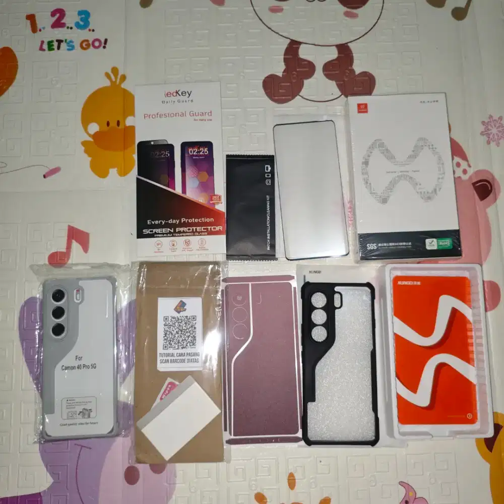 Case xundd tecno camon 40 pro 5g tempered glass redkey skin garskin