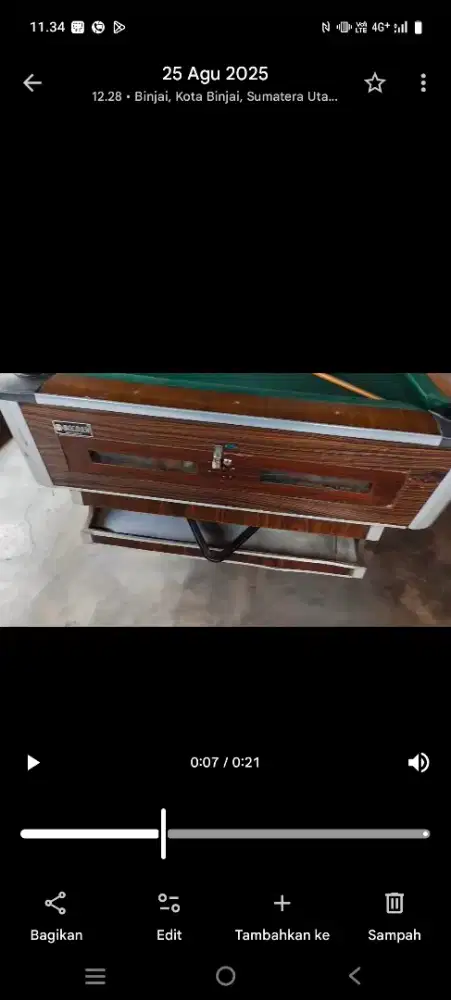 Dijual meja billiard