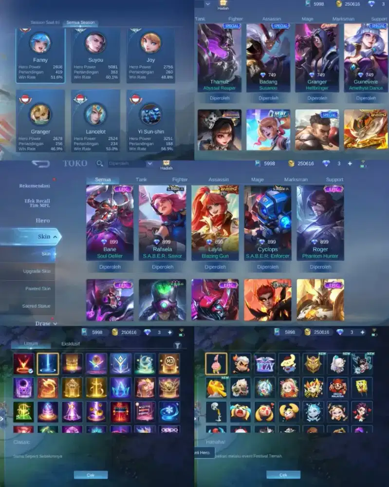 JUAL BELI AKUN MOBILE LEGENDS