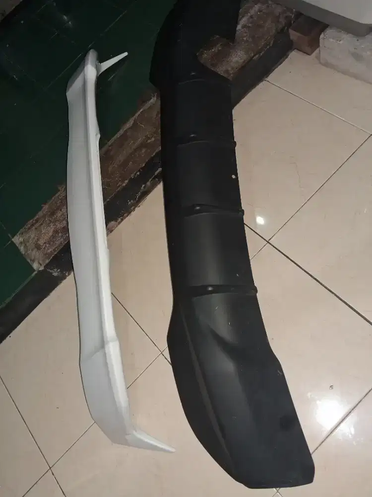 Spoiler dan difuser brio RS