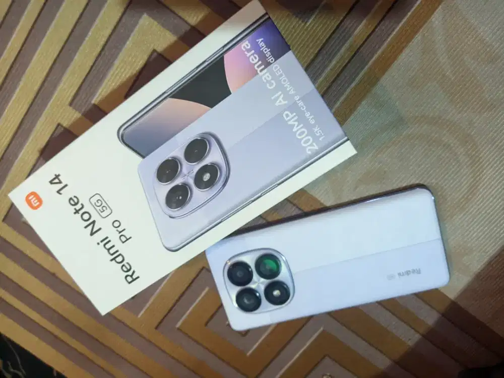 Xiaomi Redmi Note 14 Pro 5G Ram 8/256GB Fullset Mulus nominus