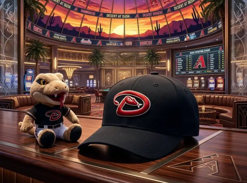 Topi Baseball Arizona Diamondbacks MLB 47 Original Second Hitam Pekat