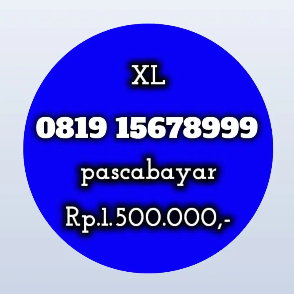 NOMOR CANTIK XL 15678999