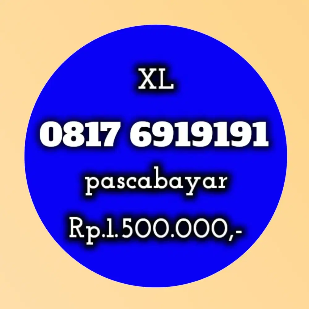NOMOR CANTIK XL 6919191