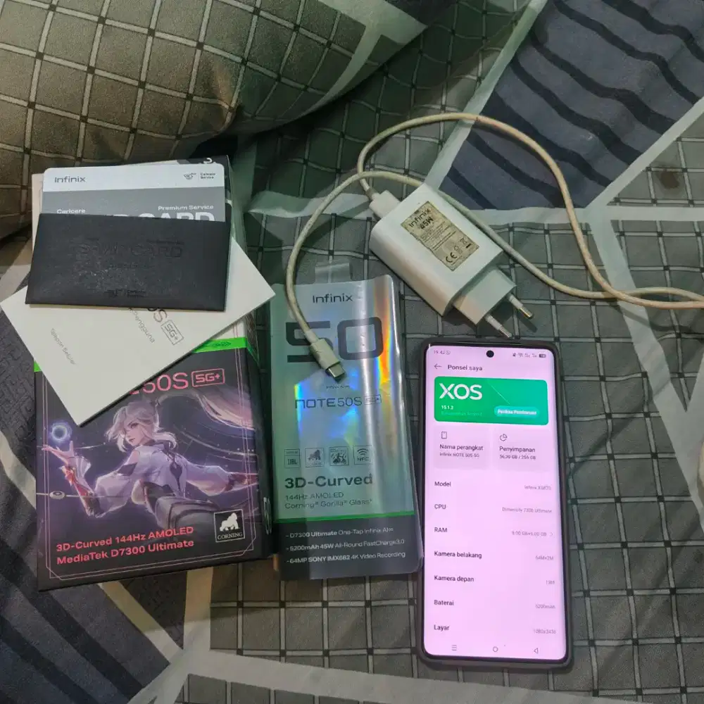 infinix note 50s 16/256 layar edge 5G