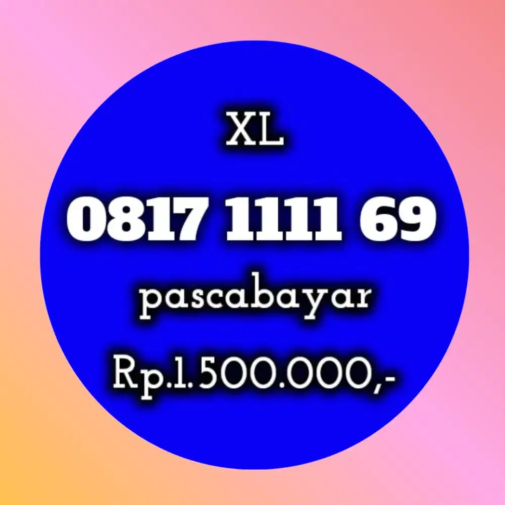 NOMOR CANTIK XL 1111 69