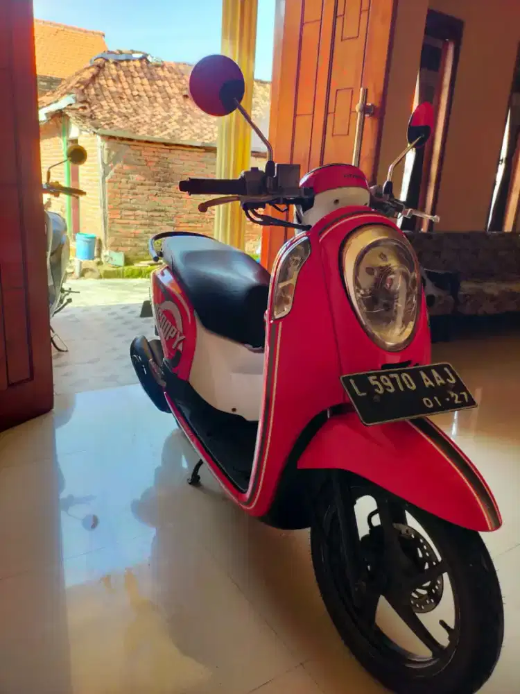 Scoopy fi tahun 2016 stater halus
