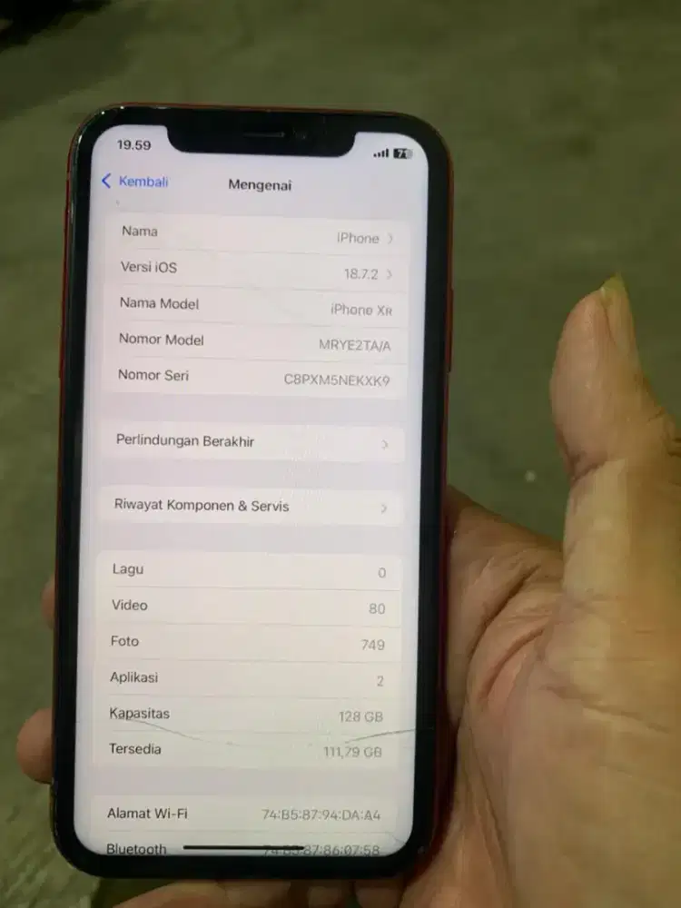 iPhone Xr 128gb iOs 18.7.7