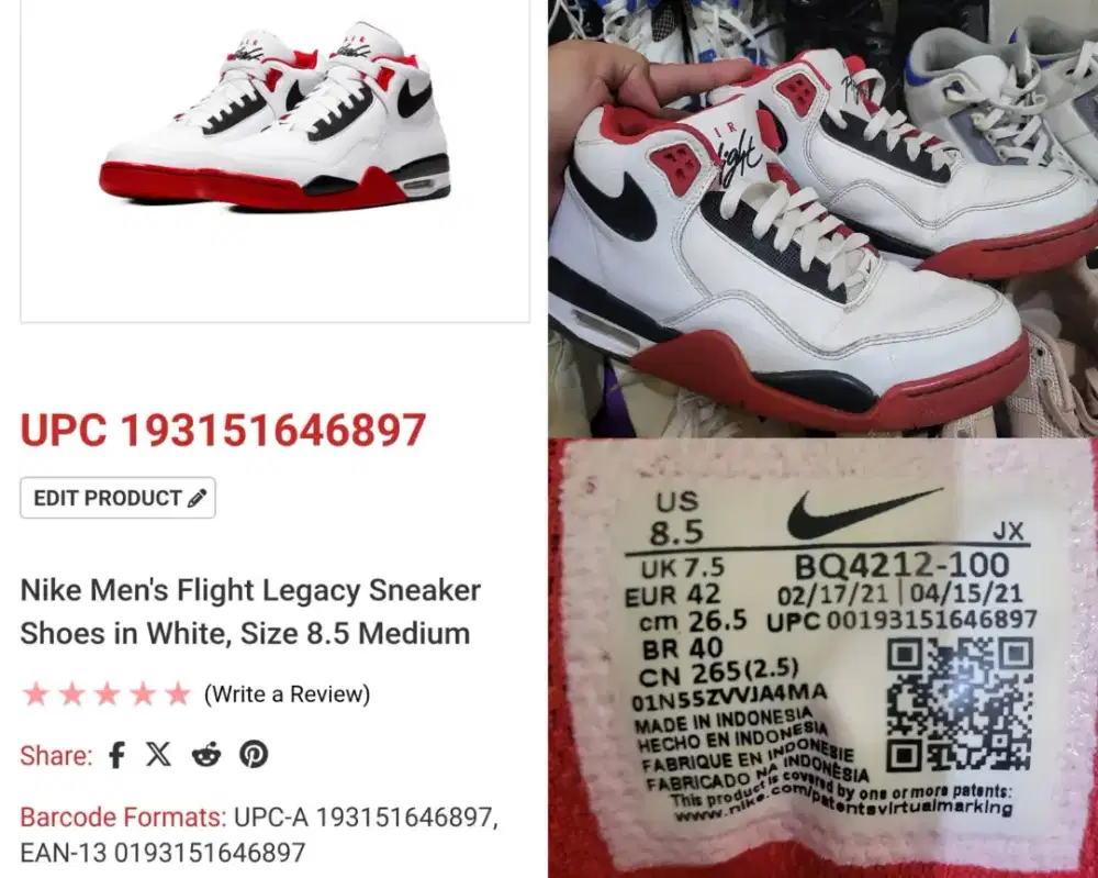 JUAL SEPATU PRELOVED (SHOES ONLY, NO BOX)