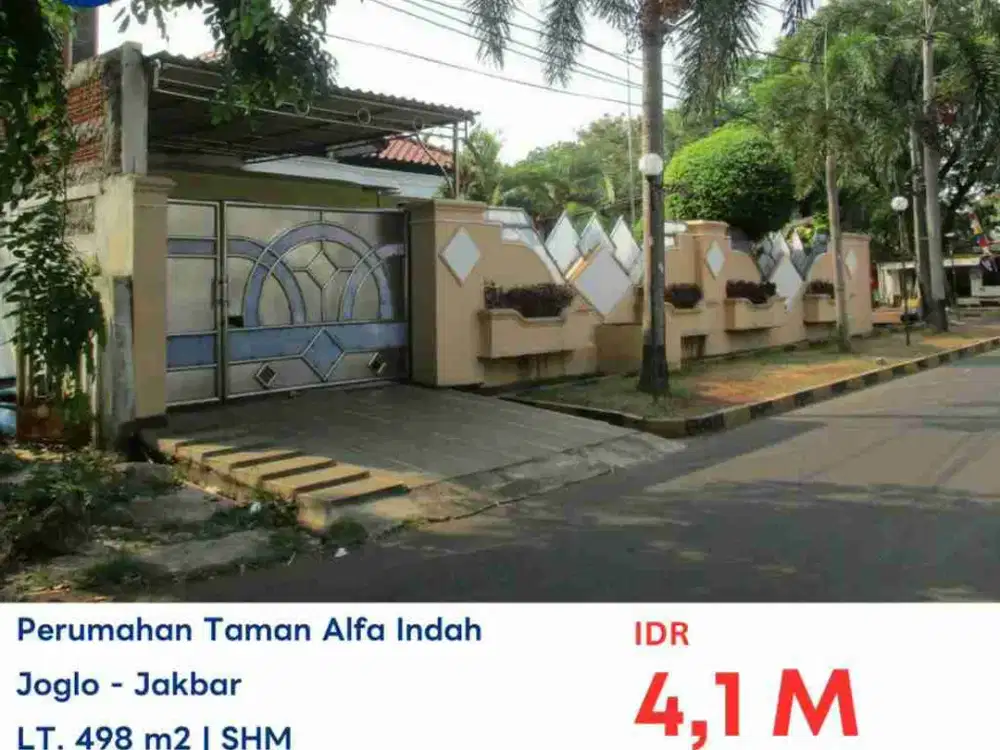 LELANG RUMAH DI TAMAN ALFA INDAH, JOGLO JAKARTA BARAT