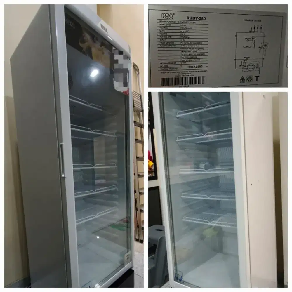 Preloved Showcase RSA Ruby-280

Kapasitas 280L