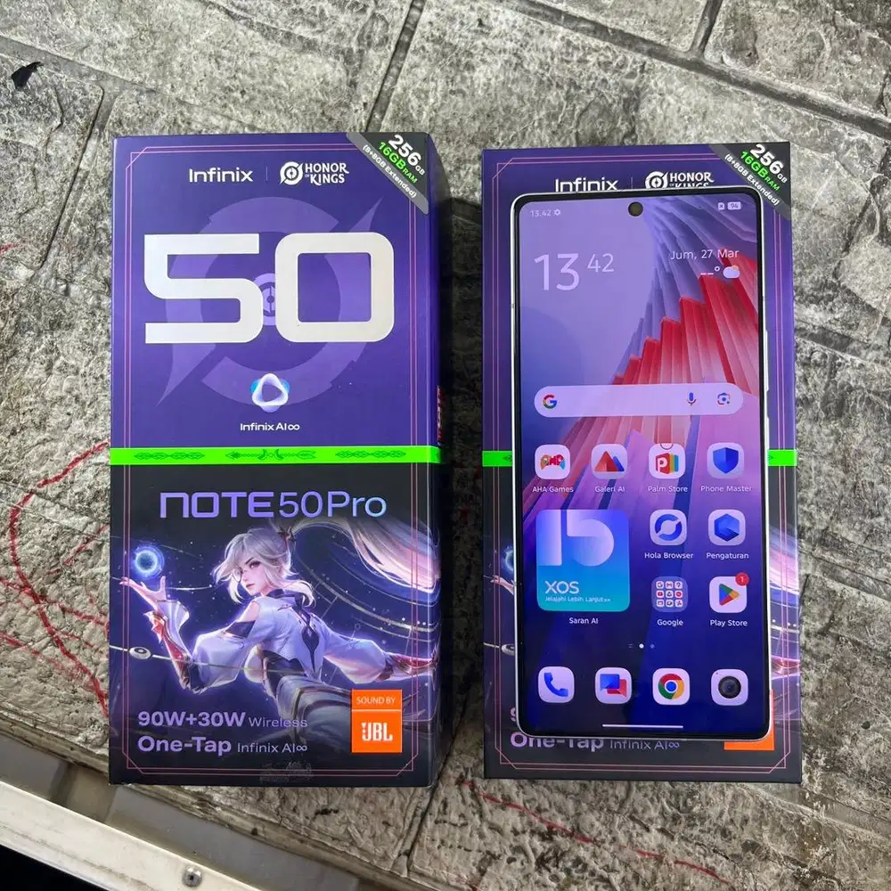 Infinix note 50 pro ram 8/256 GB Lengkap mulus