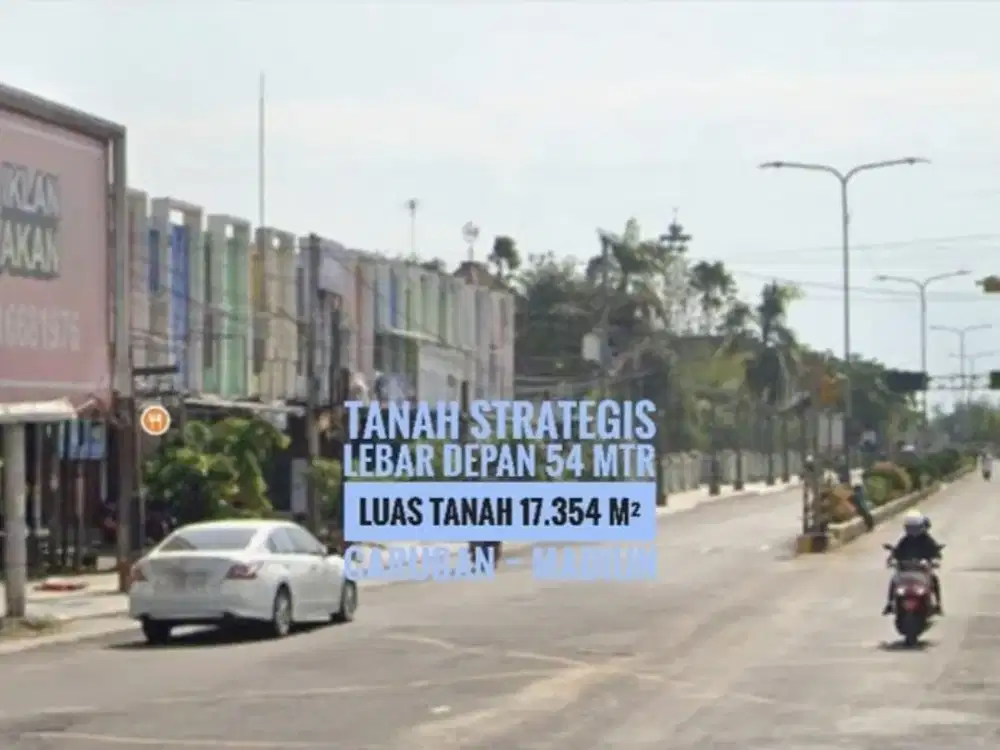 H/ Tanah LD 54 mtr, Panglima Sudirman Caruban MADIUN Lokasi Strategis