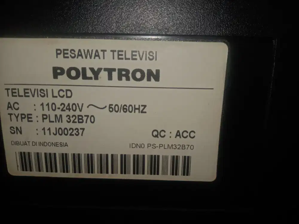 Tv lcd Polytron 32 analog murah