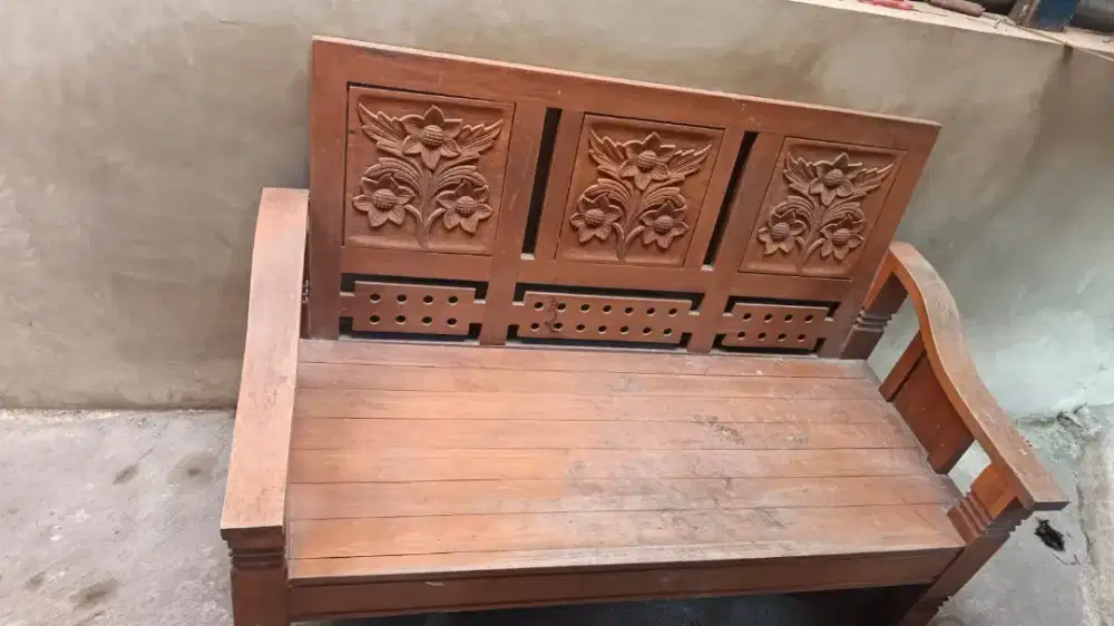 Kursi Tamu Jeporonan Jati Alas Asli