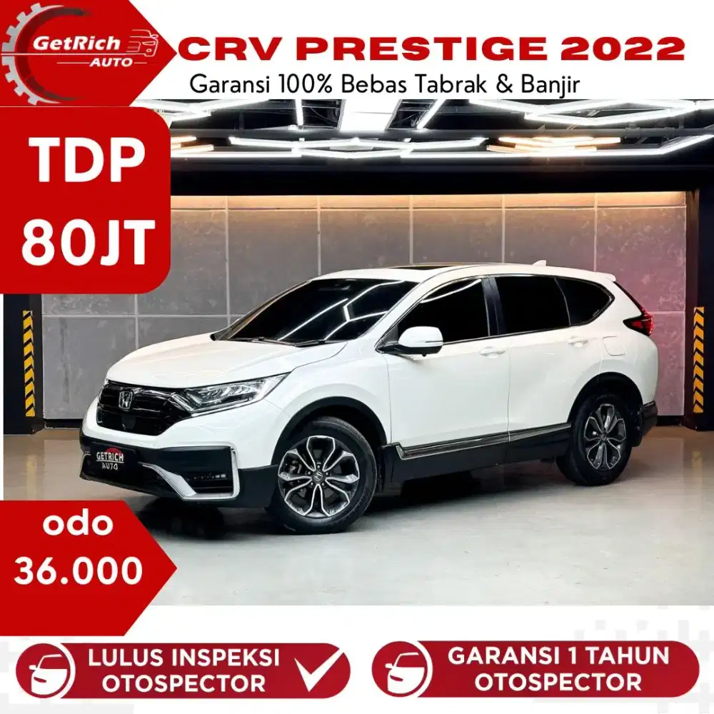 HONDA CRV TURBO  2022 Prestige (Shensing)Km 30rb