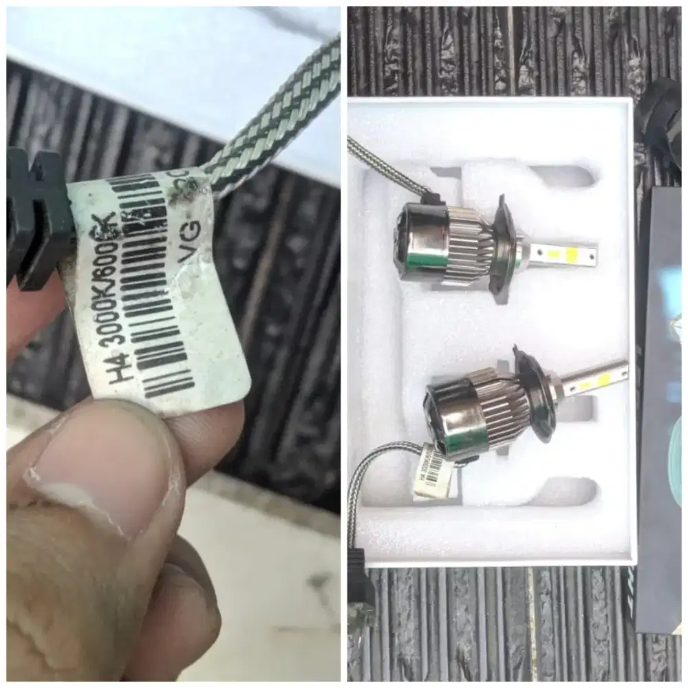 LED light soket H4 untuk mobil