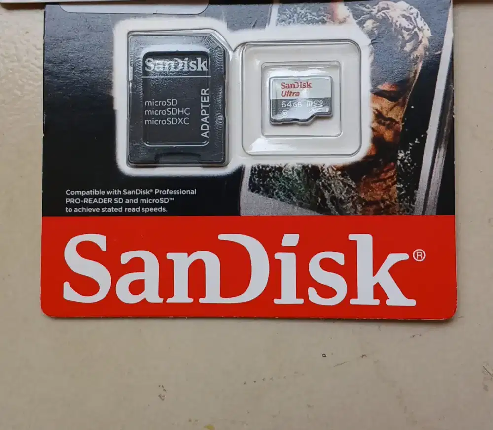 Memori card 64GB, blm pernah di pakai,