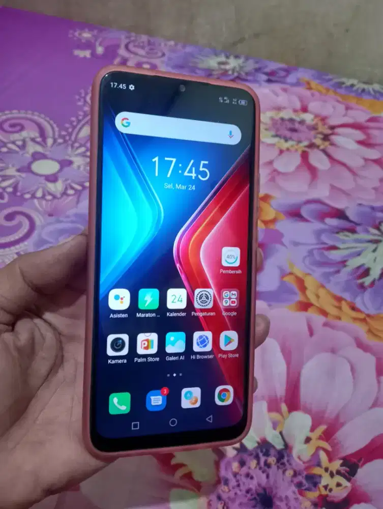 Infinix hot 11 play batre 6000 mah hp saja pakean sendiri