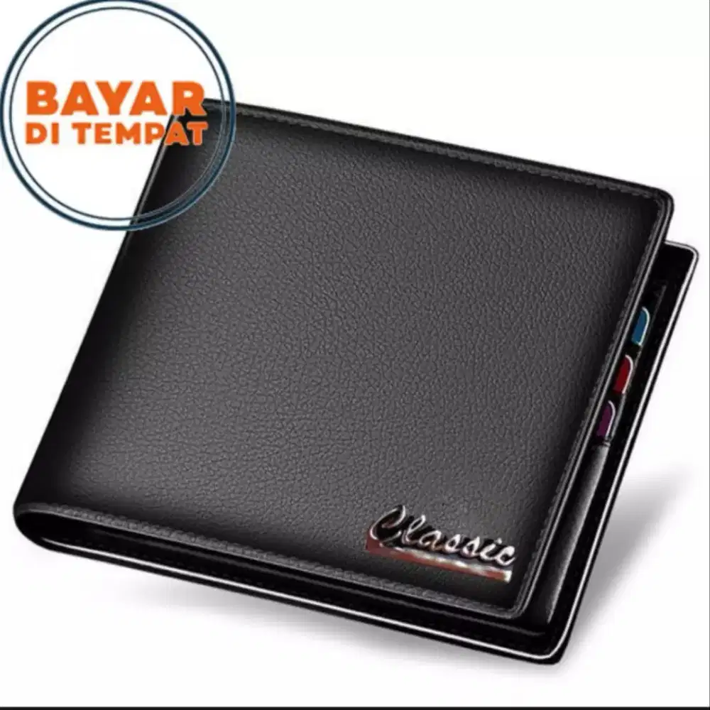 Freee ongkir dompet kulit lipat pria