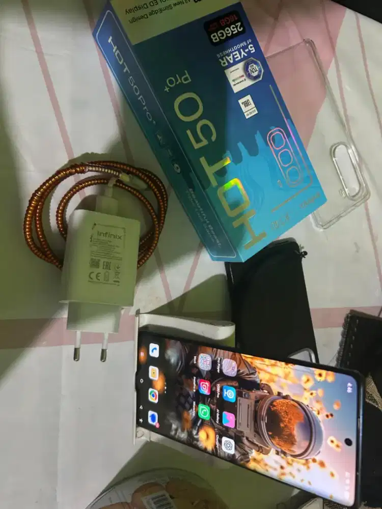 infinix hot 50 pro+ curved display 8+8/256