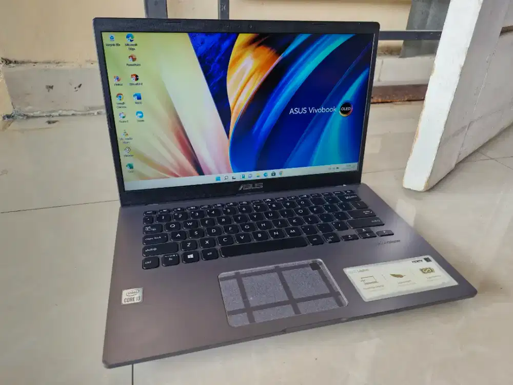 Asus core i3 gen 10 full fitur ram 8gb ssd 512gb FHD BL finger sehat