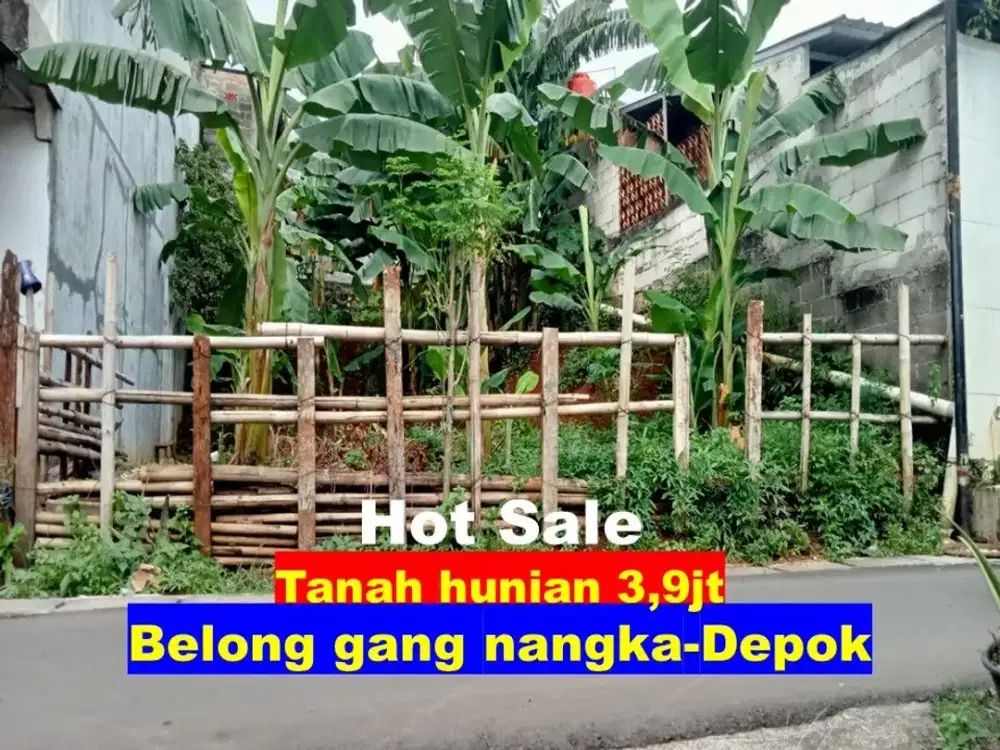 Tanah siap bangun 140 m2 dekat Jalan Nangka Cimanggis