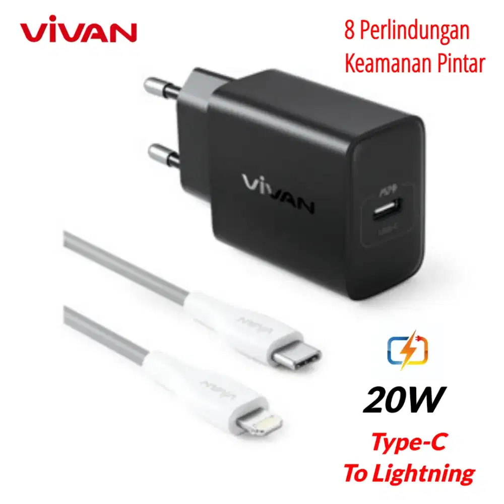 VIVAN C20SL PD20W Charger iPhone Vivan Fast Charging