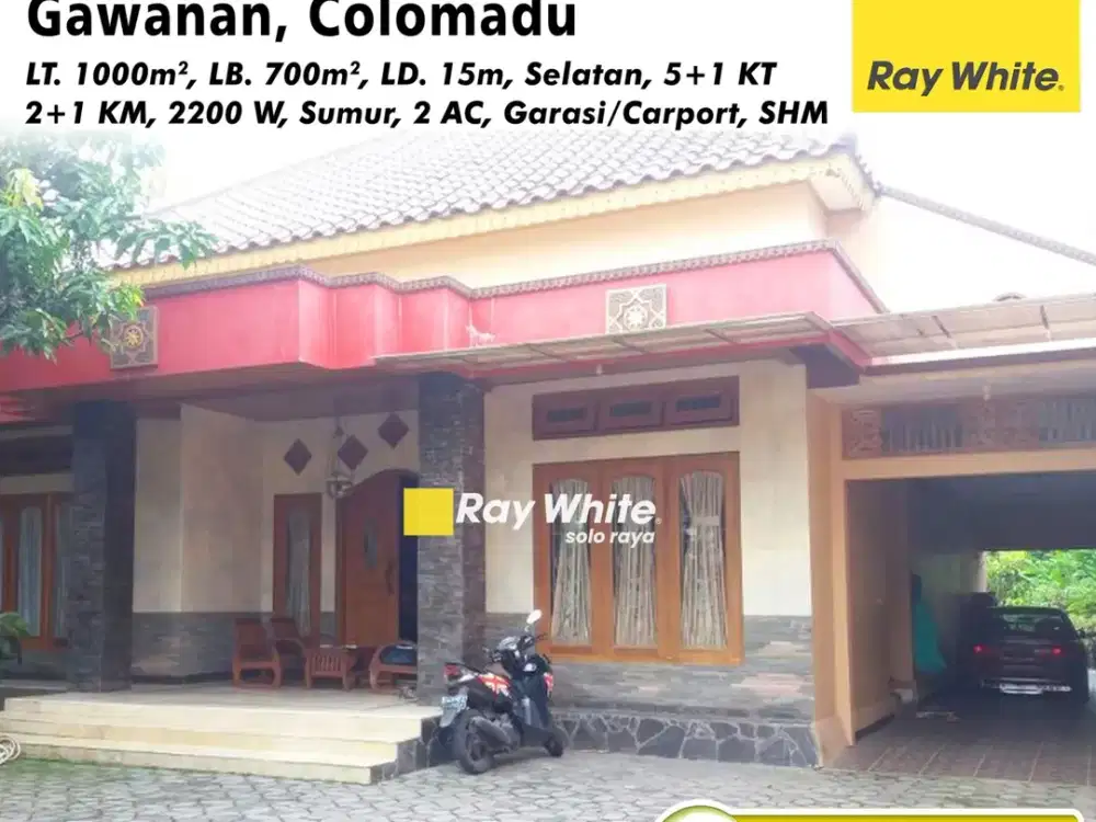 Gawanan Colomadu Karanganyar rumah mewah dijual area Solo Barat dekat ke Bandara Adisumarmo
