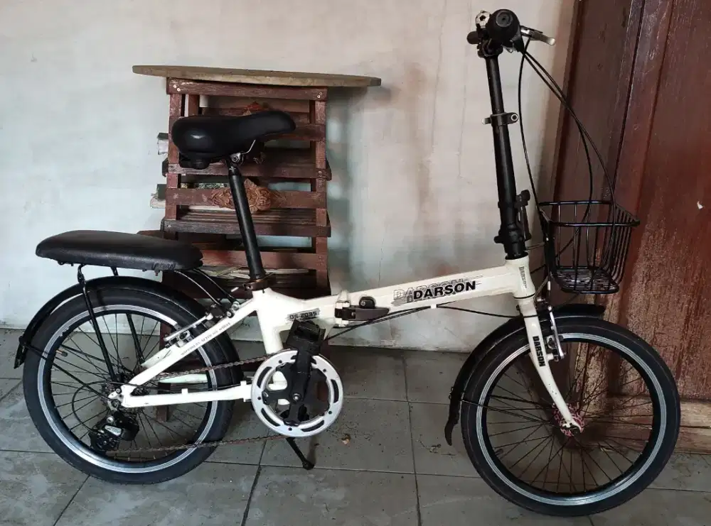Sepeda lipat darson asli aluminium kondisi istimewah