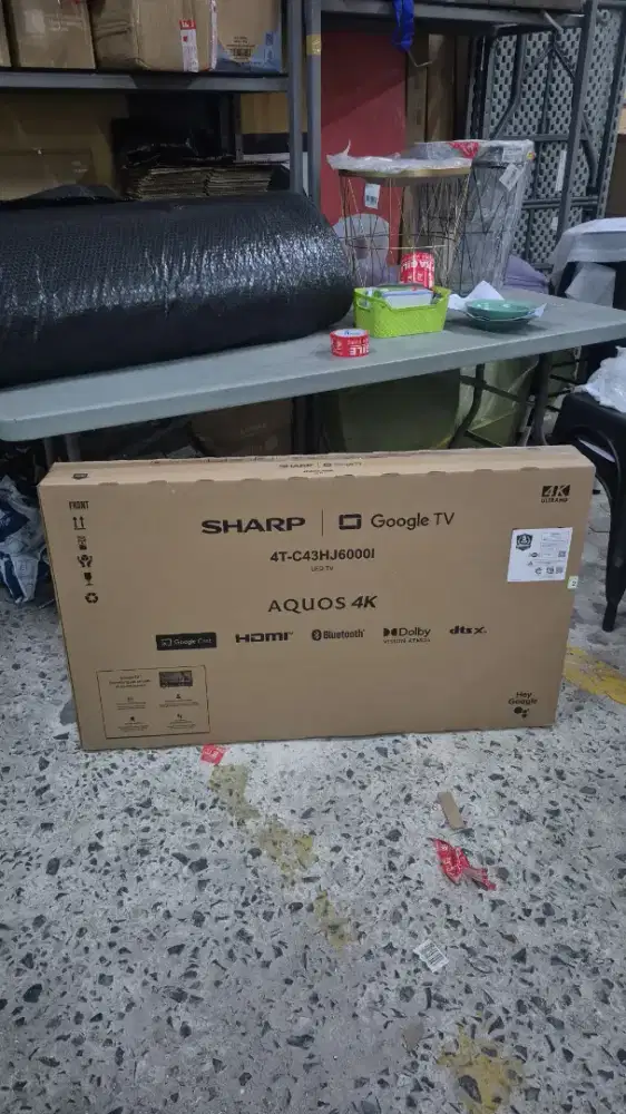 Ready stok tv sharp 43 inc google tv