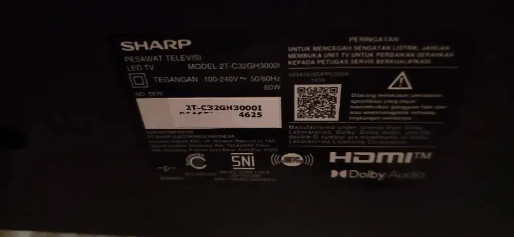 Google TV, TERBARU MERK SHARP ukuran 32 inc bisa dowload aplikasi