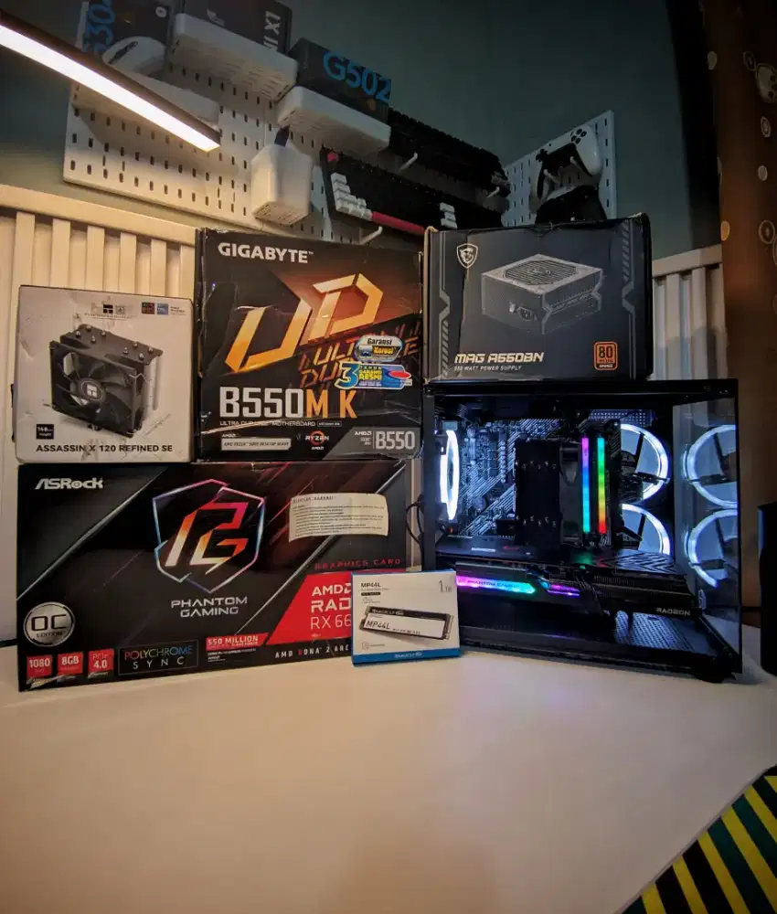 pc streming / editing ryzen 5600 / rx 6600 xt / nvme 1tb + bonus