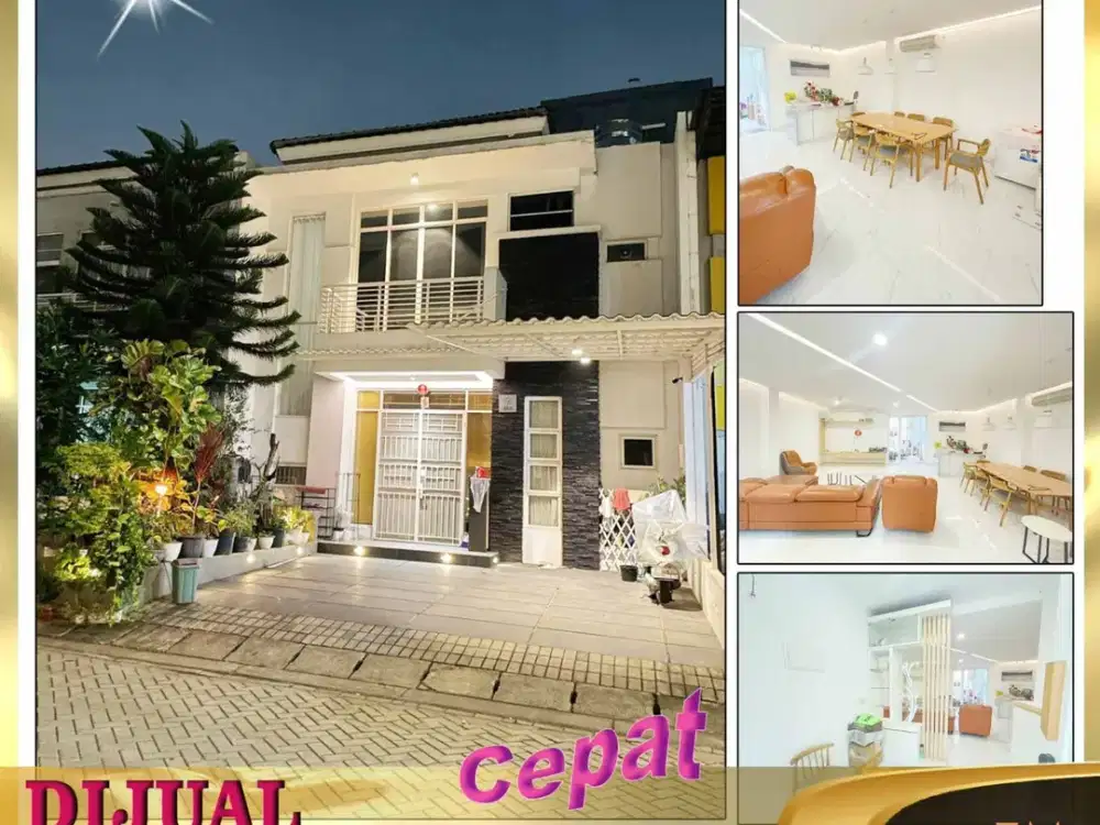 Dijual murah rumah 8 x 18 2.5 lantai di golf lake Residance cengkareng jakarta barat