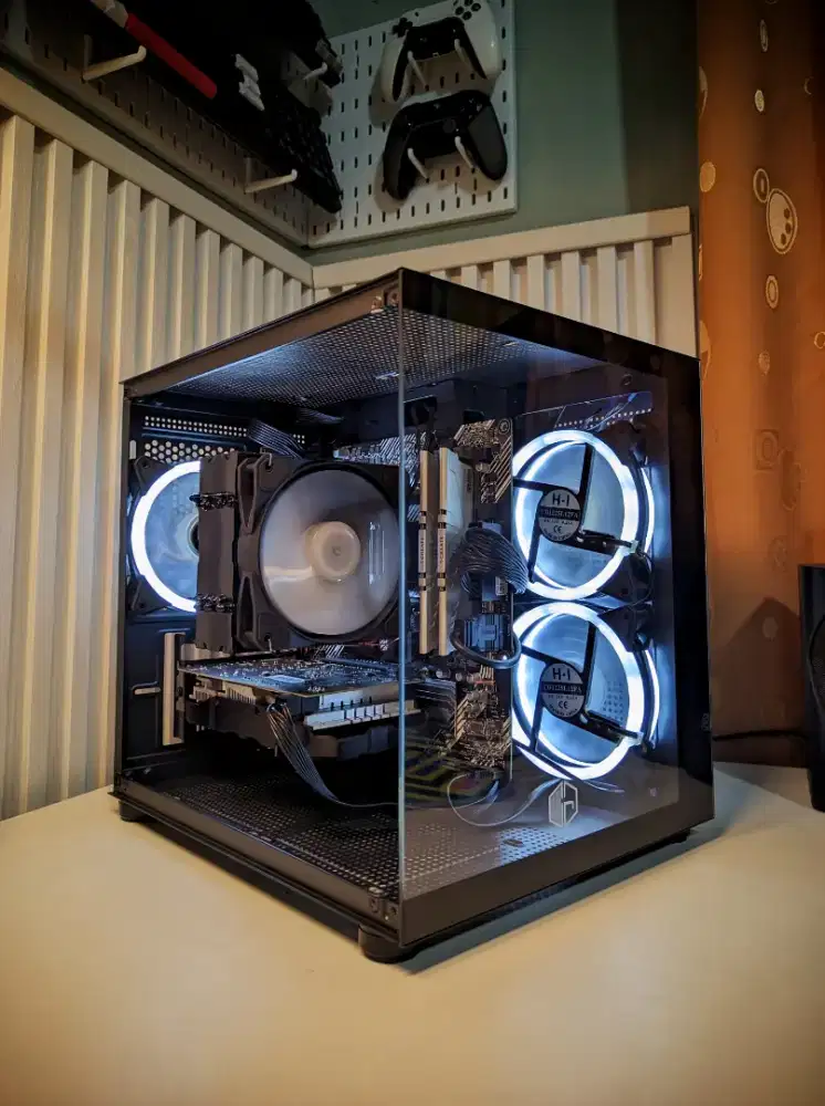 pc gaming murah ryzen 5 5500 / ram 16gb / nvme / hdd / rx 580 8gb