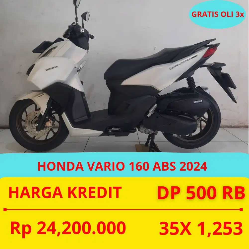 PROMO SUKSES MOTOR HONDA VARIO 160 ABS 2024 DP MURAH 500 RIBU GUYS
