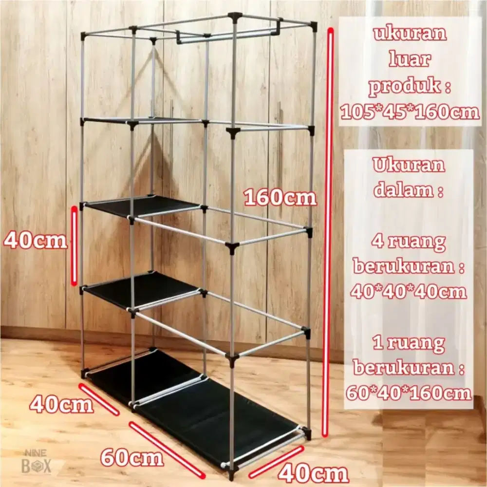 Lemari Etalase Plastik Transparan