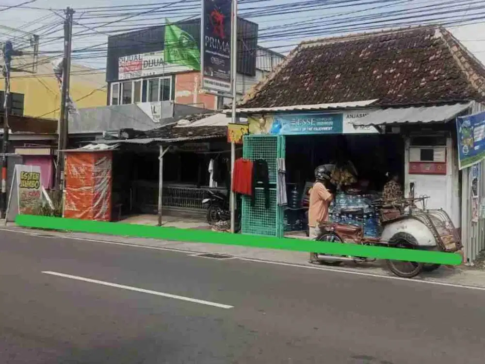 Dijual cepat Tanah murah premium bonus bangunan pinggir jalan Kaliurang km 6 dekat kampus UGM